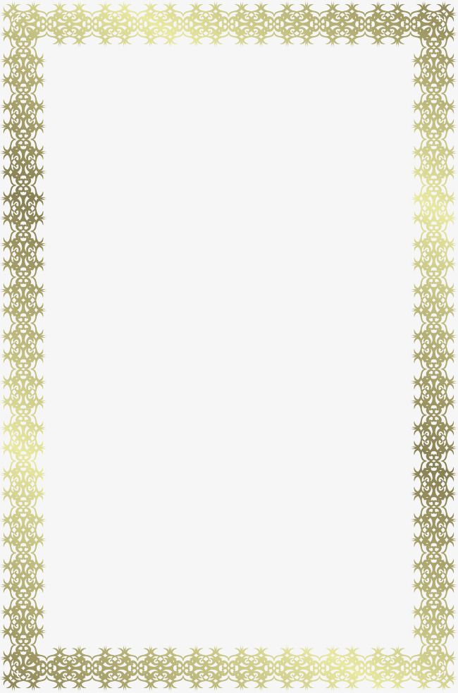 650x983 Vector Certificate Border, Exquisite Pattern, Gradient