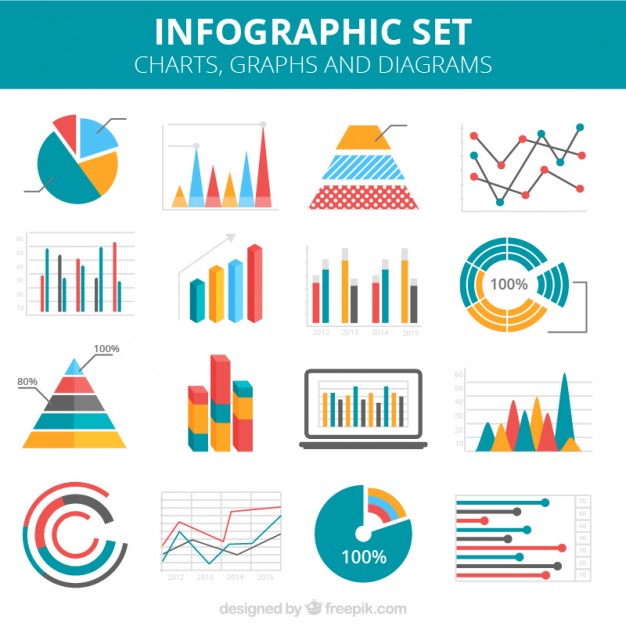 626x626 Infographic Charts Colorful Set Vector Free Download
