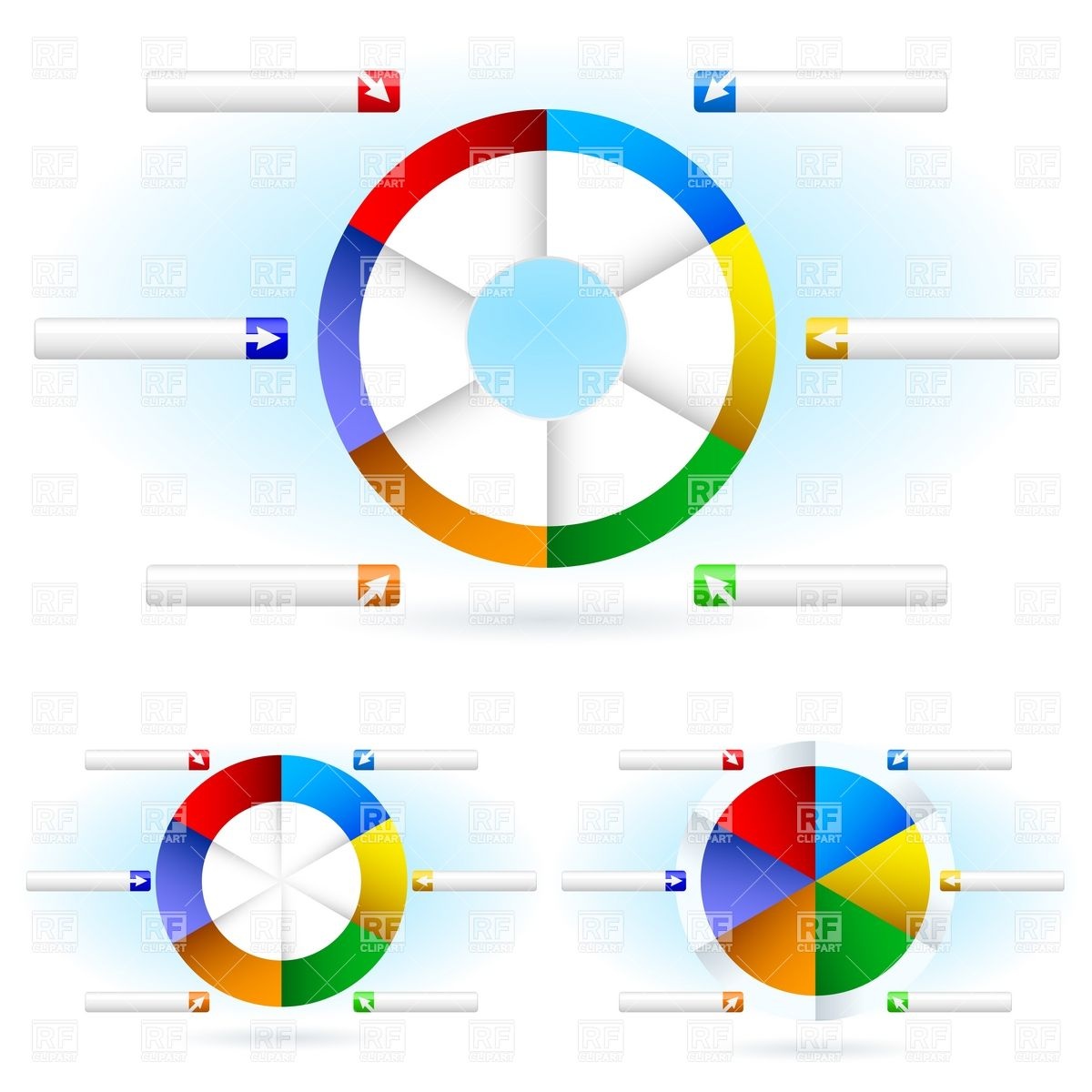 1200x1200 Pie Chart Blank Templates Vector Image Of Business, Finance
