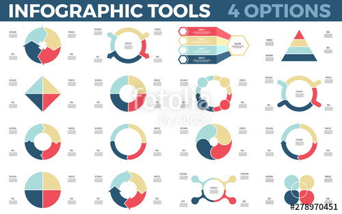 500x313 Vector Infographics Circular Diagrams Data Visualization
