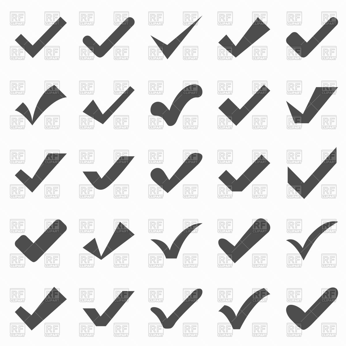 1200x1200 Check Marks Or Ticks Vector Image Of Signs, Symbols, Maps Kannaa