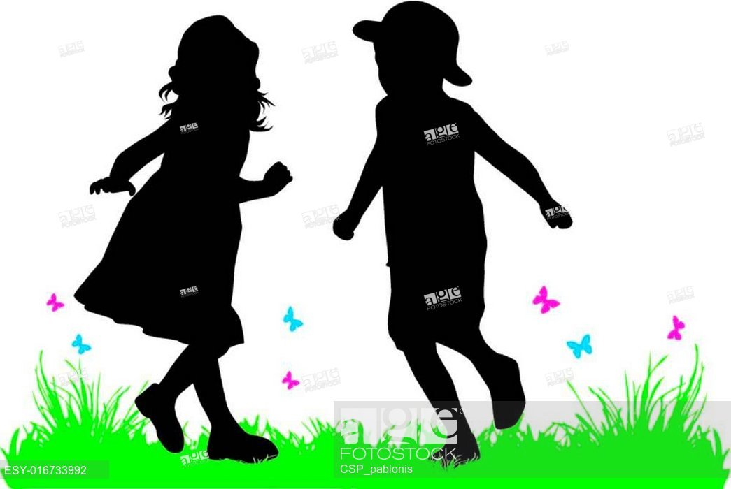 Children Silhouettes, Stock Vector, Vector And Low Budget Royalty 1045x700 Children Silhouettes, Stock Vector, Vector And Low Budget Royalty
