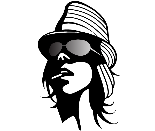 600x506 Fashion Girl Vector Clip Art