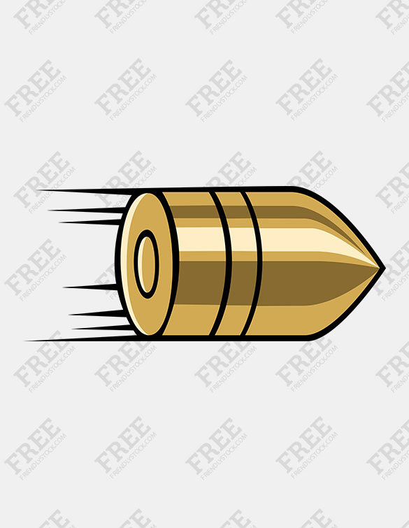 585x755 Free Graphic Flying Bullet