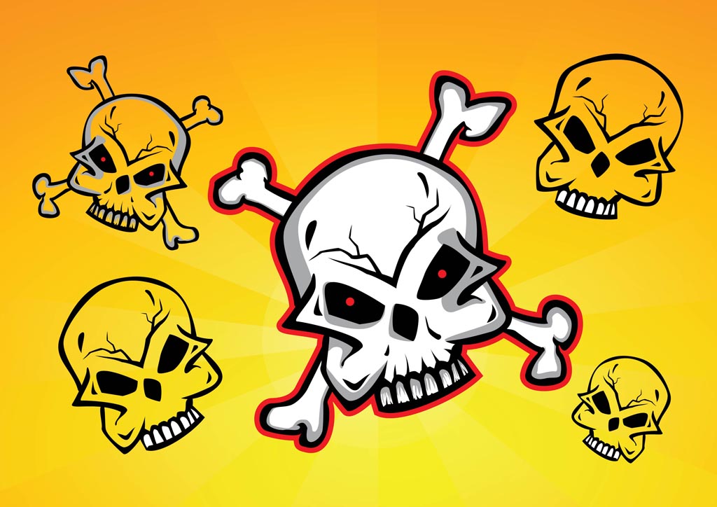 1024x724 Skulls Vector Clip Art Vector Art Graphics