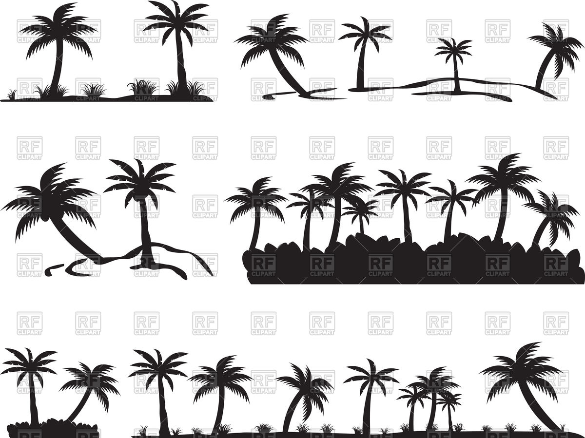 1200x899 Tropical Islands With Palm Trees Vector Image Of Plants