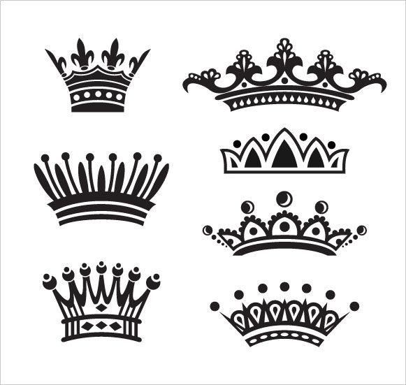 581x551 Free Vector Crown Group With Items