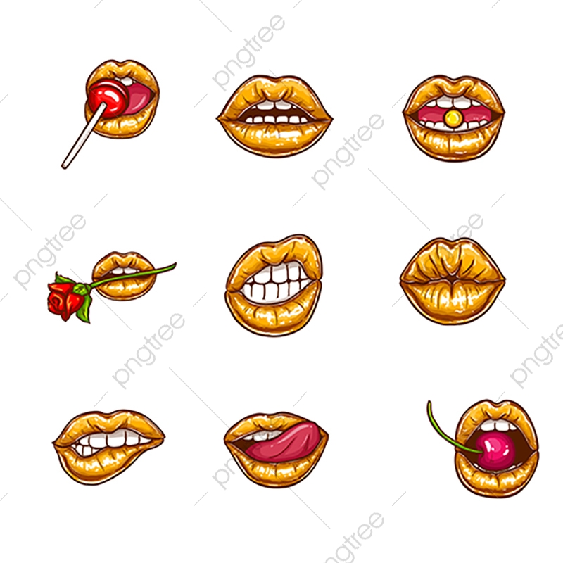 800x800 Pop Art Sexy Female Lips Vector Clipart, Lip, Sexy, Female Png