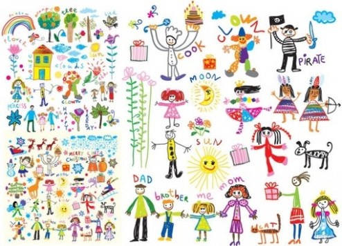 494x356 Cartoon Children Clip Art Free Vector Download