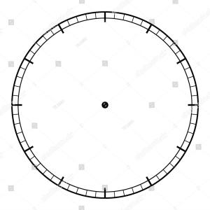 300x300 Vintage Roman Numerals Clock Face Vector Isolated On White Gm