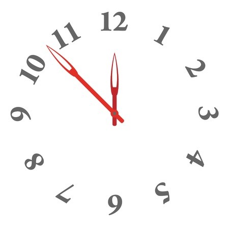 450x450 Vector Clock Face
