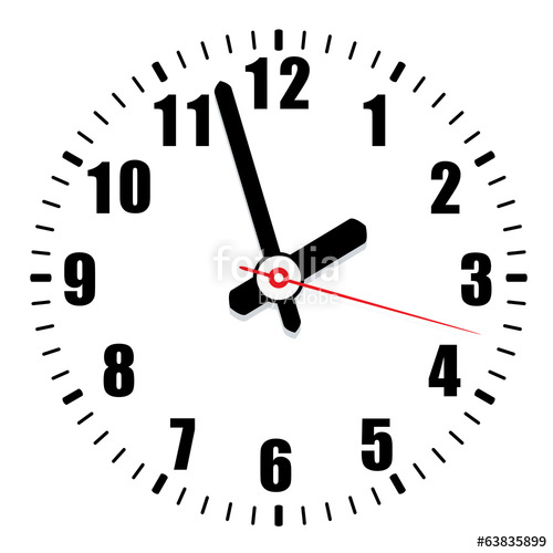 500x500 Vector Clock Face Stock Image And Royalty Free Vector