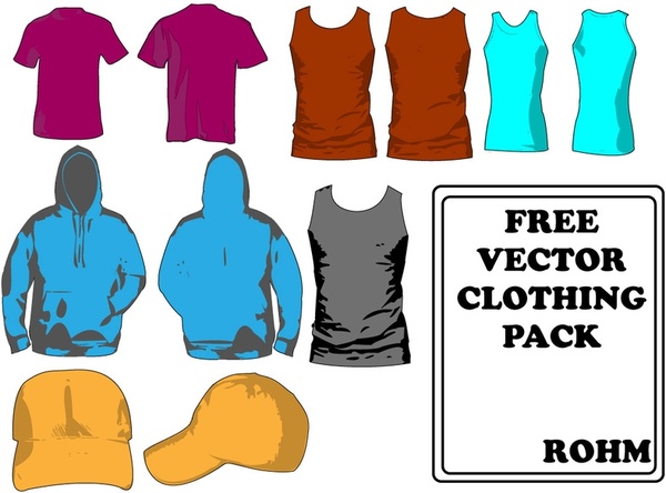 600x444 Clothing Templates Pack Free Vector In Adobe Illustrator