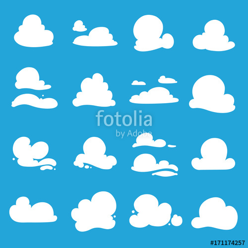 500x500 Vector Clouds Shapes Stock Image And Royalty Free Vector