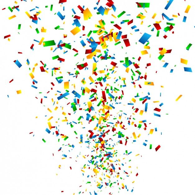 626x626 Colourful Confetti Background Free Vector Download