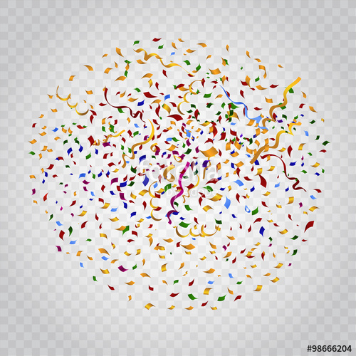500x500 Vector Confetti On Transparent Plaid Checkered Background Stock