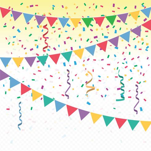 490x490 Bright Colorful Vector Confetti Background