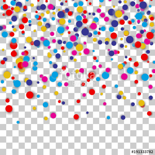 500x500 Bright Colorful Vector Confetti Background Stock Image