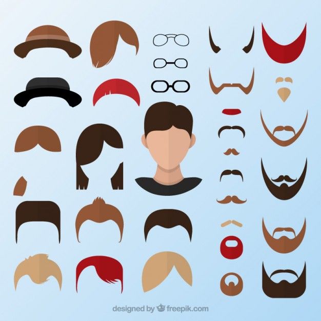 626x626 Flat Male Avatar Creator Free Vector Avatars Portraits