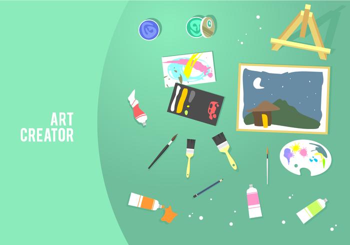700x490 Art Creator Tools Free Vector