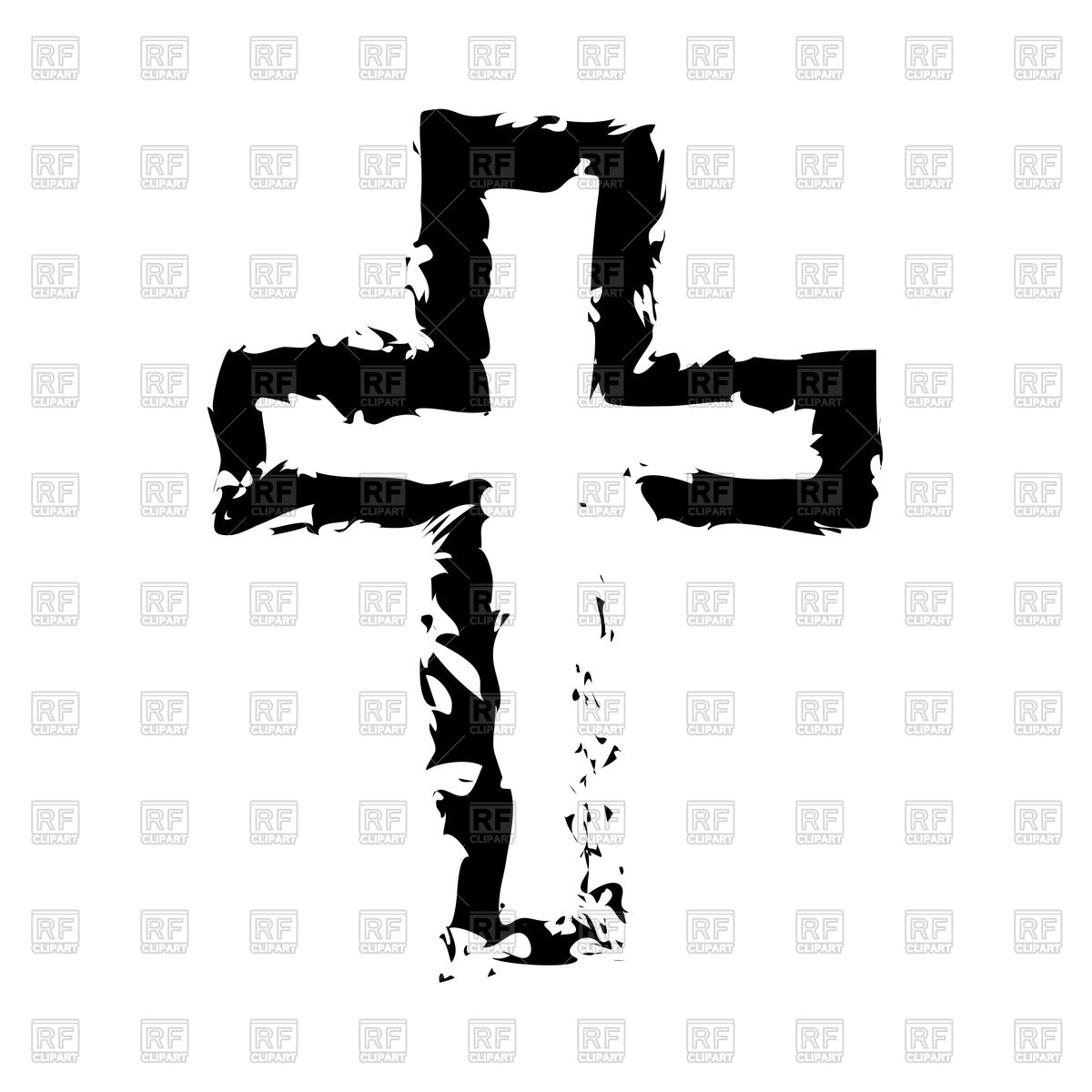 Black Cross Icon On White Background Vector Image Of Objects 1200x1200 Black Cross Icon On White Background Vector Image Of Objects