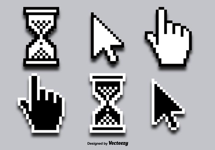700x490 Mouse Click Cursor Vector Icons