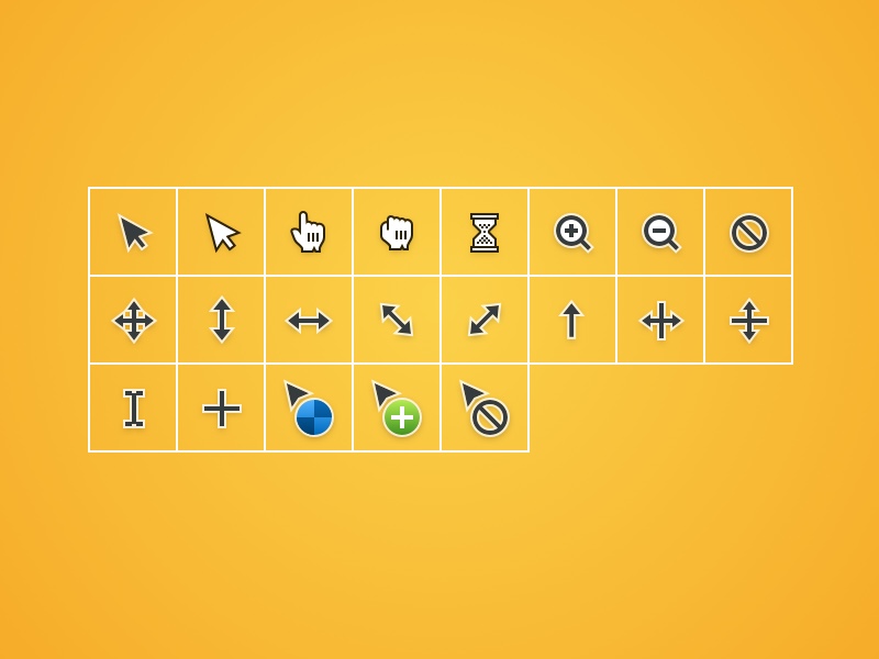 800x600 Cursor Symbols Sketch Freebie
