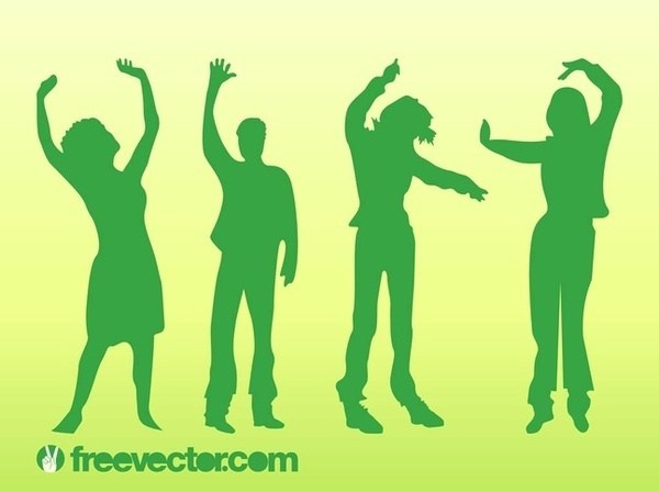 600x448 Dancing People Free Vector