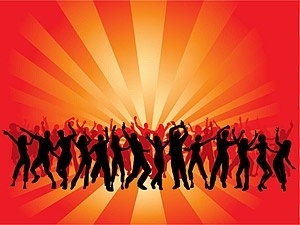 300x225 Vector Dancing Characters Silhouette Free Vector Download