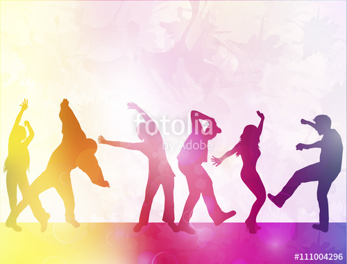 500x380 Dancing People Silhouettes Stock Image And Royalty Free Vector