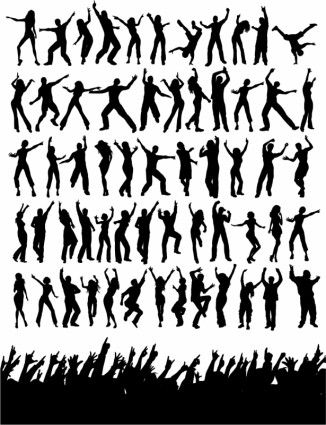 326x425 People Dancing Silhouettes Vector Zumba!!! In Dance