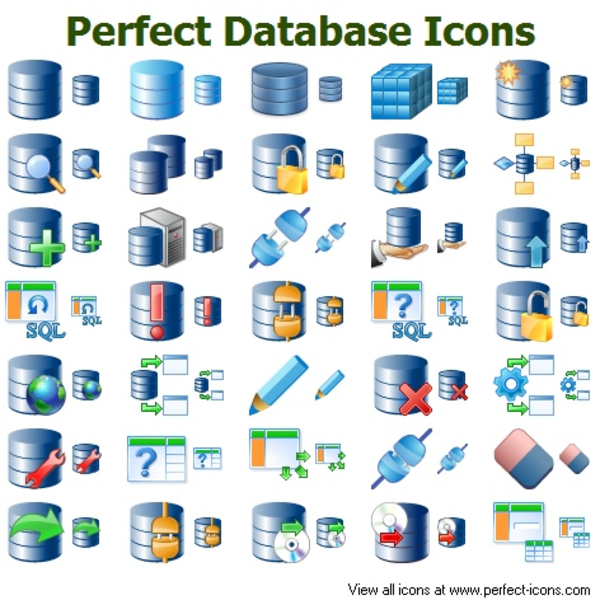 600x600 Perfect Database Icons Free Images