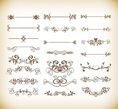 396x368 Vector Vintage Decorative Elements Free Vector In Encapsulated