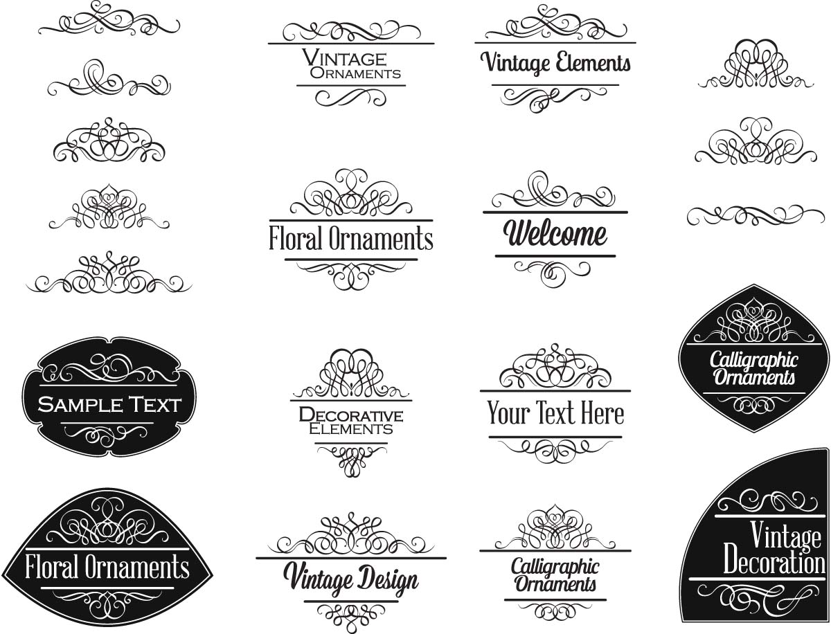 1200x916 Vintage Ornate Decoration Elements Free Download