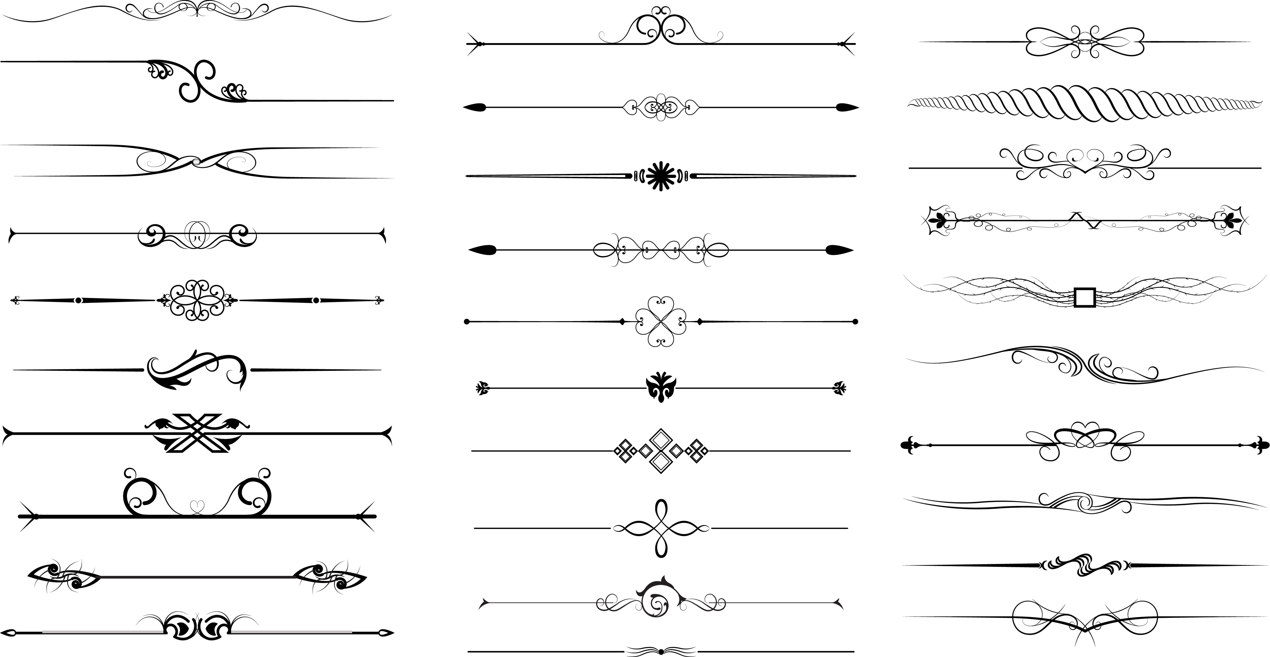Line Dividers Vector Images 4447x2300 Line Dividers Vector Images