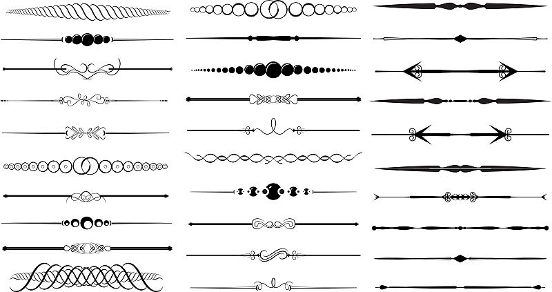 Free Vector Set Of Dividers Collections Photoshop Graphics 800x423 Free Vector Set Of Dividers Collections Photoshop Graphics