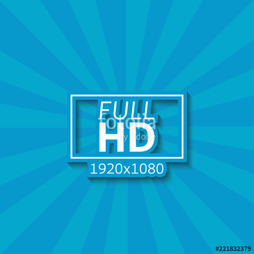 500x500 Full Hd Widescreen Tv Sign Icon High Definition Symbol Classic