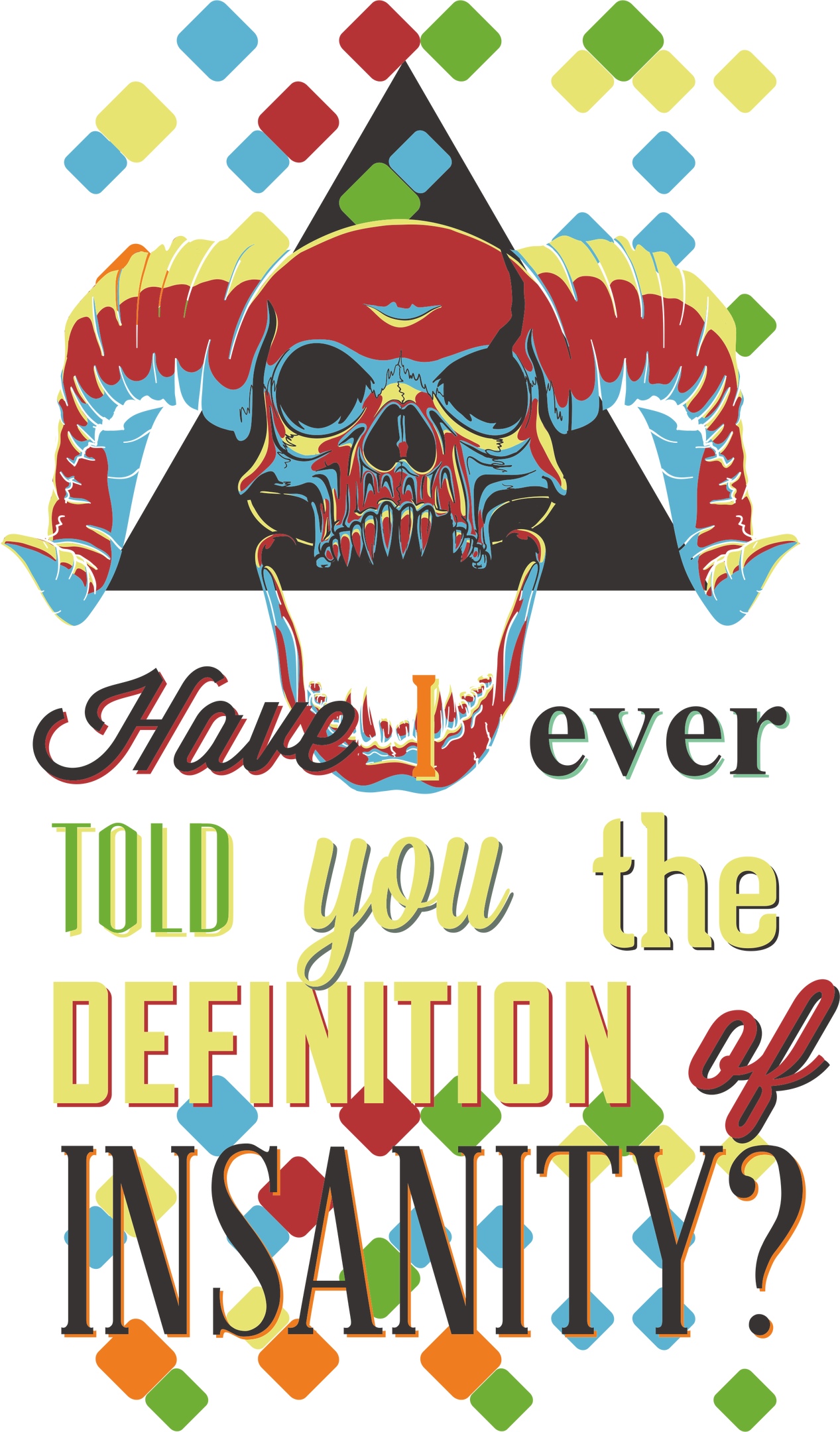 1267x2160 Insanity Tshirt Design Free Vector Cdr Download