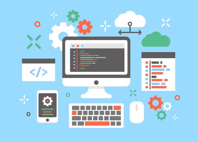 686x490 Software Engineers Concept Design Vector