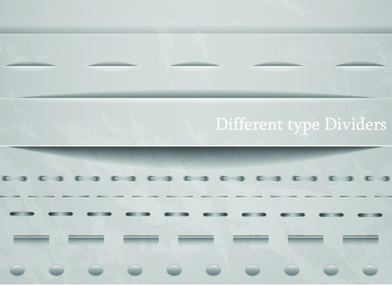 440x320 Vector Divider Separator, Text Divider
