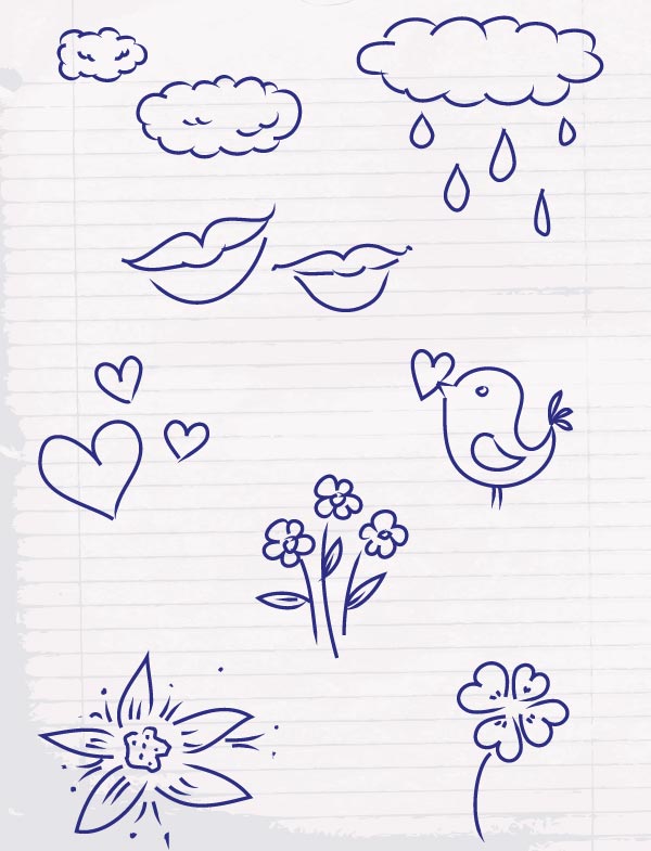 600x785 Vector Doodle Sketch Illustrator Pack Download Free Vector Art