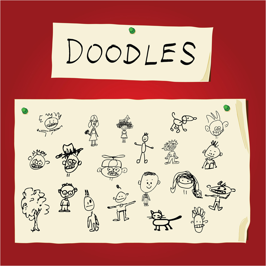 850x850 Children Art Doodles Vector Art Graphics