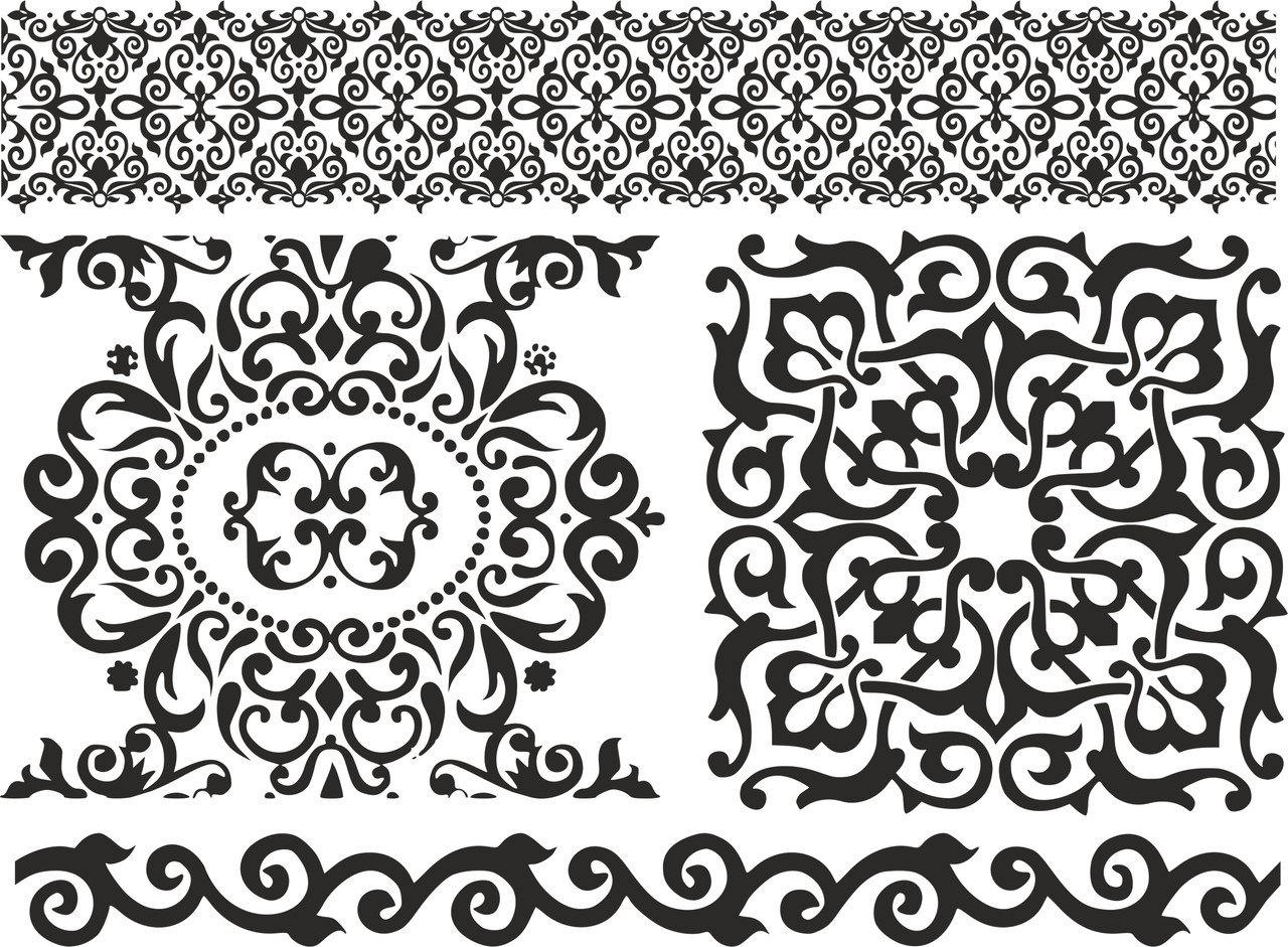 1280x941 Ornament Baroc Elements Free Vector Download In Cdr