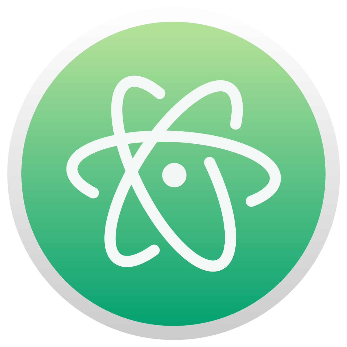 1200x1200 Atom Editor Icon Logo Vector Free Vector Silhouette Graphics