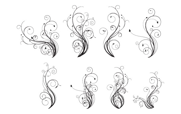 600x380 Free Vectors Free Vector Flourishes Allfreevectors