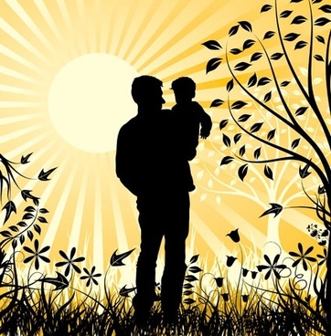 362x368 Family Silhouette Free Vector Download