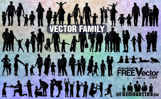 650x402 People All Silhouettes Silhouette Vector