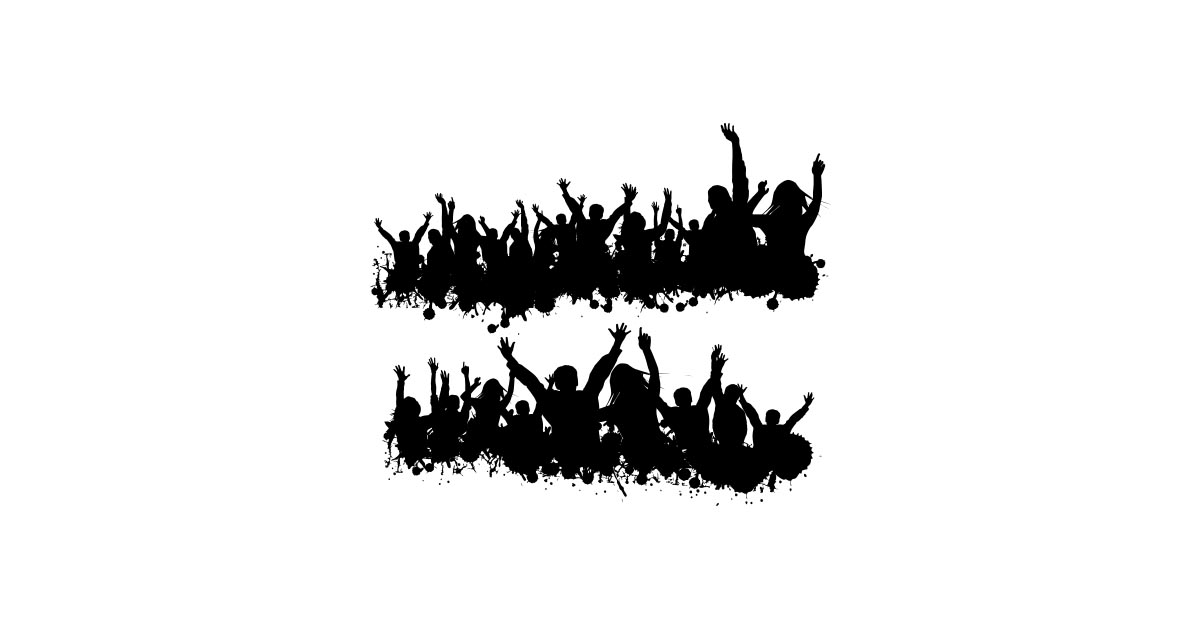 Party People Black And White Vector Free Download 1200x628 Party People Black And White Vector Free Download