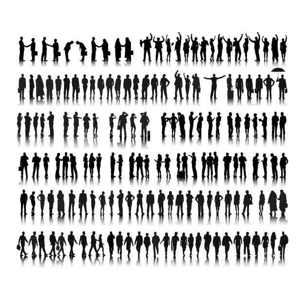 Silhouettes Vectors, Free In Format 626x626 Silhouettes Vectors, Free In Format