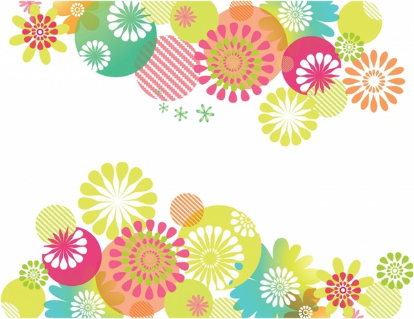 Flowers Background Free Vector In Adobe Illustrator 600x463 Flowers Background Free Vector In Adobe Illustrator